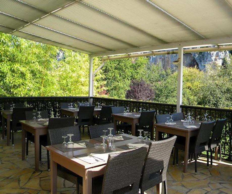 Hotel Restaurant Les Falaises Bouziès Exterior foto