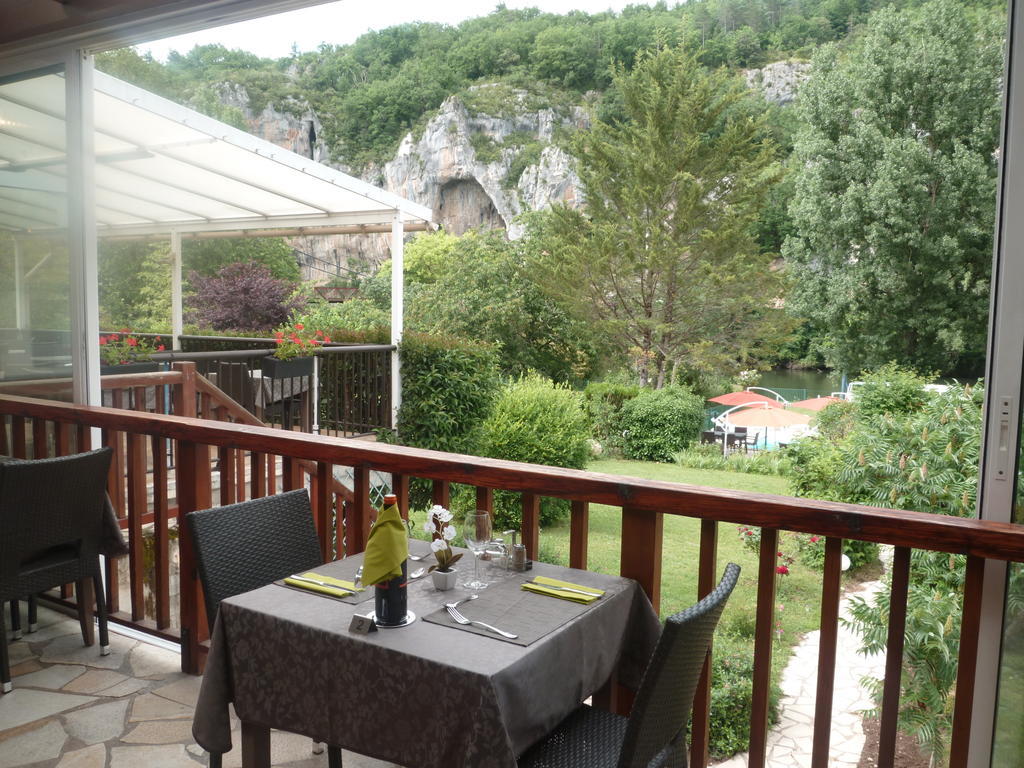 Hotel Restaurant Les Falaises Bouziès Exterior foto